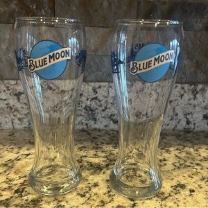 Blue Moon Brewing 145th Kentucky Derby - Commemorative Glasses. Set of 2.